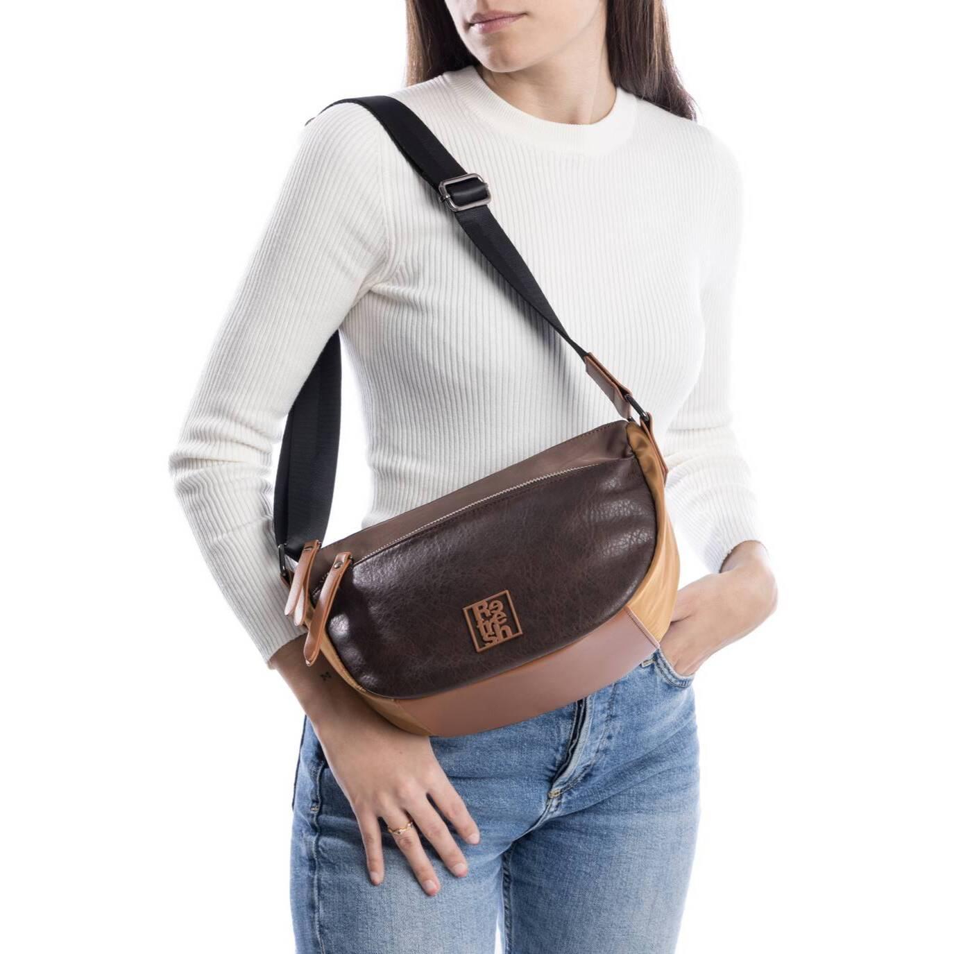 Bolso bandolera taupe