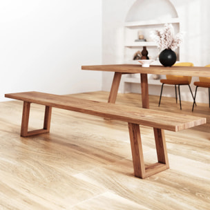 Banc en bois de teck recyclé 240 cm - Marie