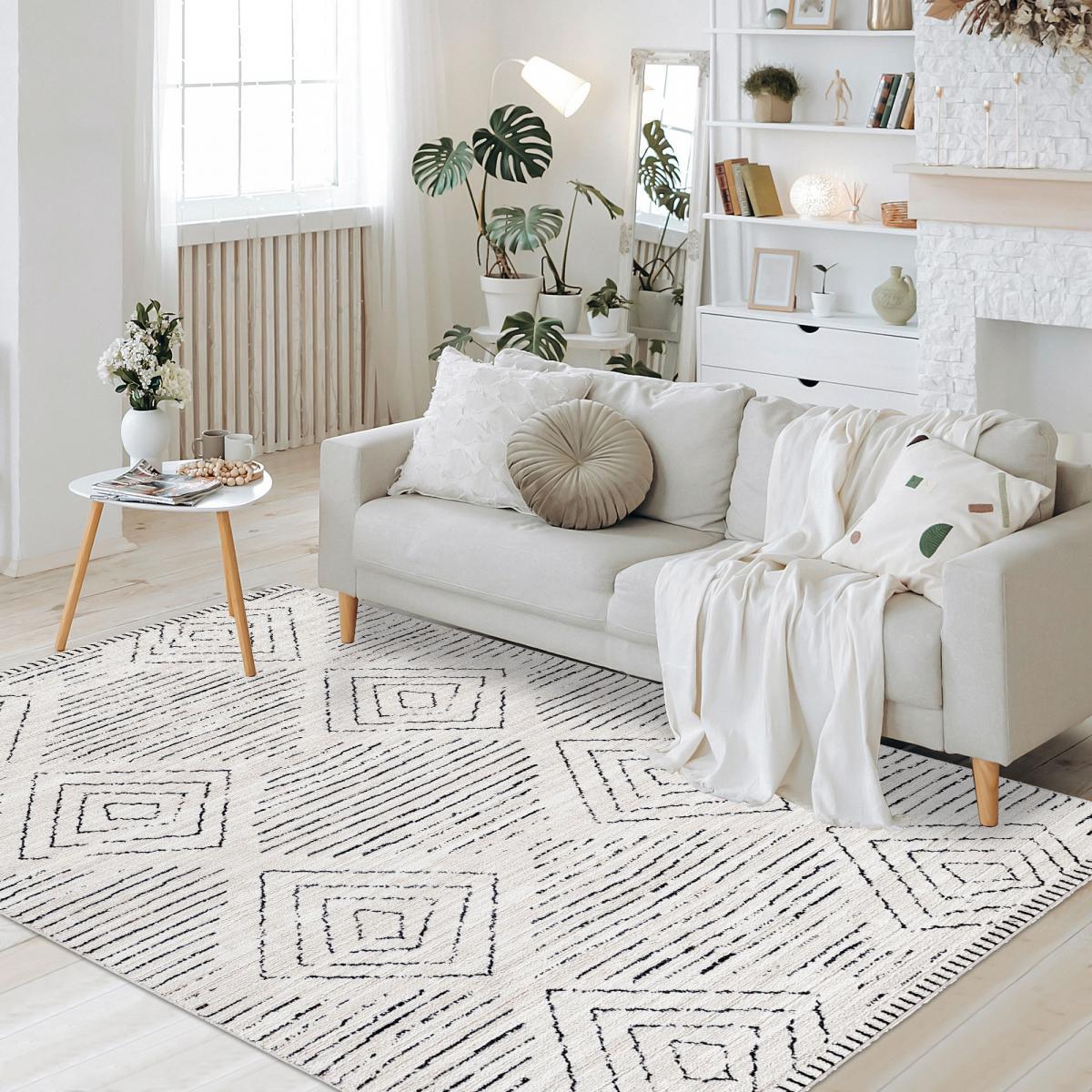 Tapis berbère tissé motifs ethno-chic NUBU