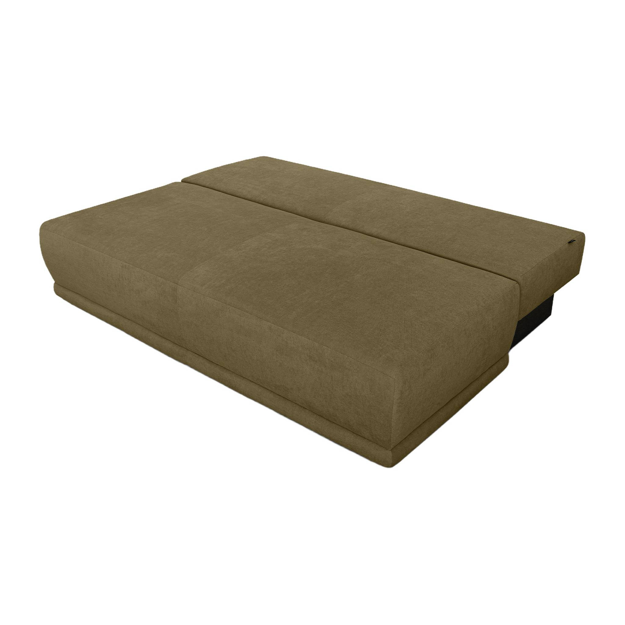 Banquette convertible 3 places tissu chenille avec coffre NELSON