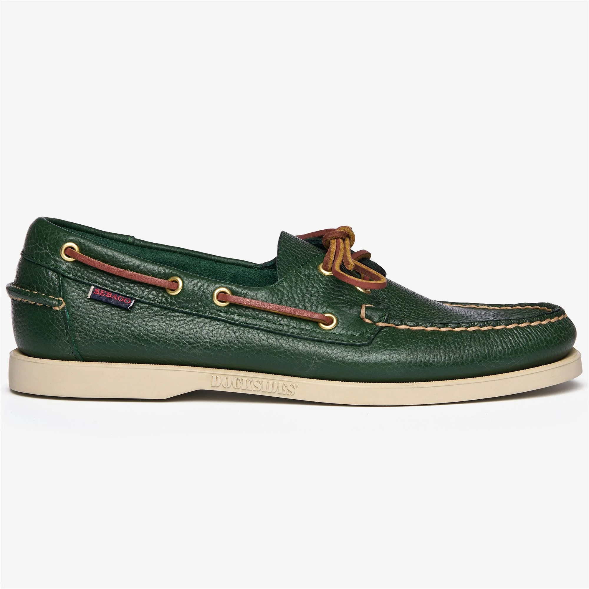 Sebago - Docksides Uomo Verde - Portland Martellato
