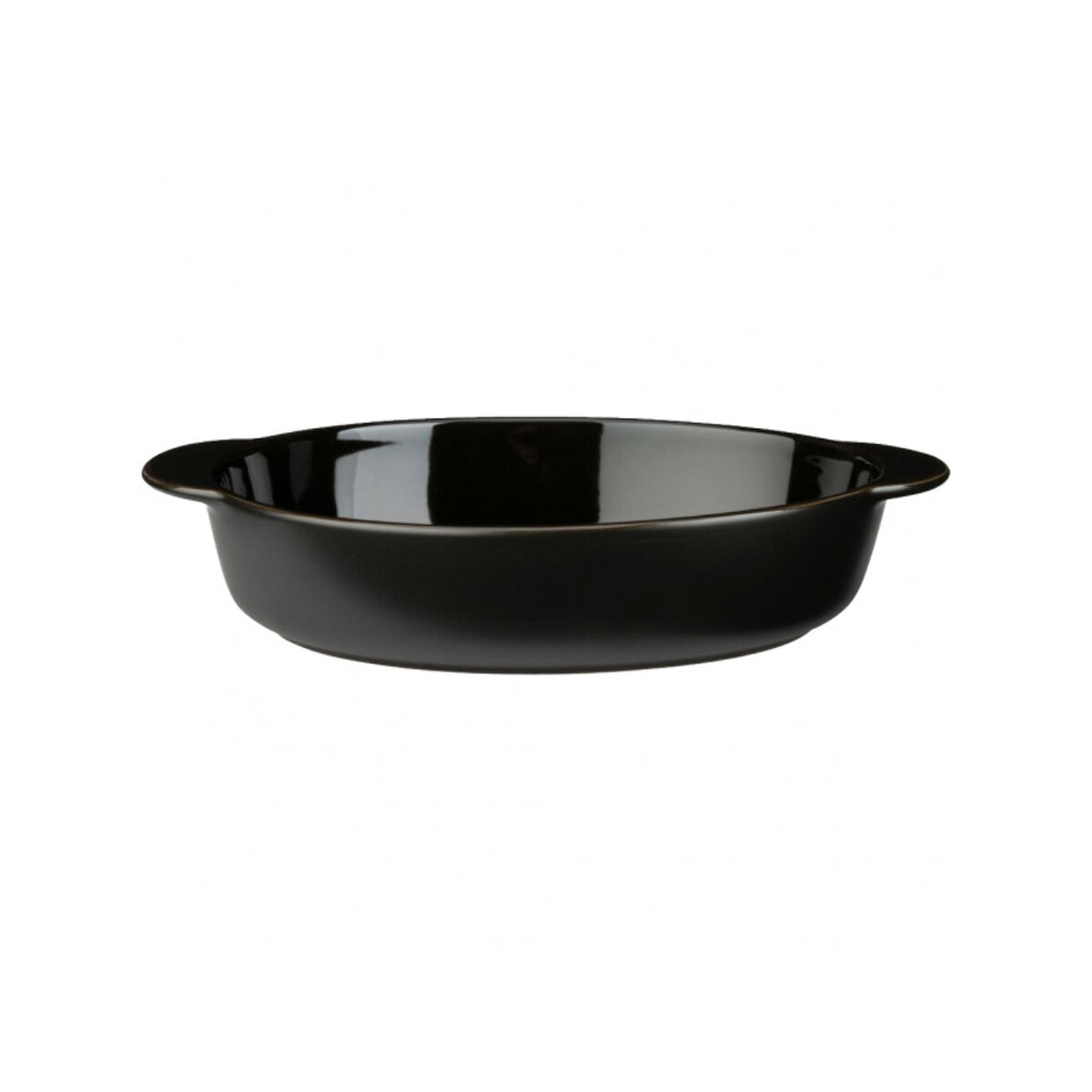 Plat à four oval en grès noir L27cm - MIOU 127