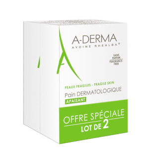 Pain Dermatologique Apaisant - Peaux Fragiles 2x100g