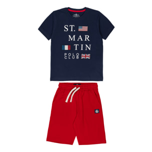 Set t-shirt e bermuda jersey