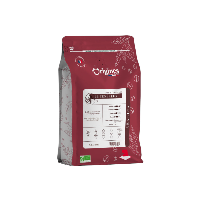 Café Bio Le Généreux - Piston 250g
