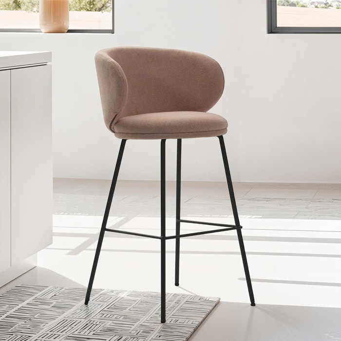 Lot de 2 tabourets en tissu - COCOON