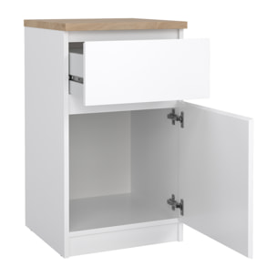 Mesita de Noche "Sil" - 1 Cajón y 1 puerta - 41 x 40 x 70 cm