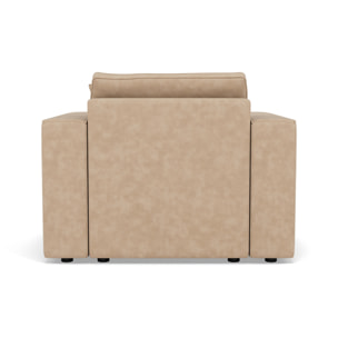 Topaze - fauteuil en simili - Beige