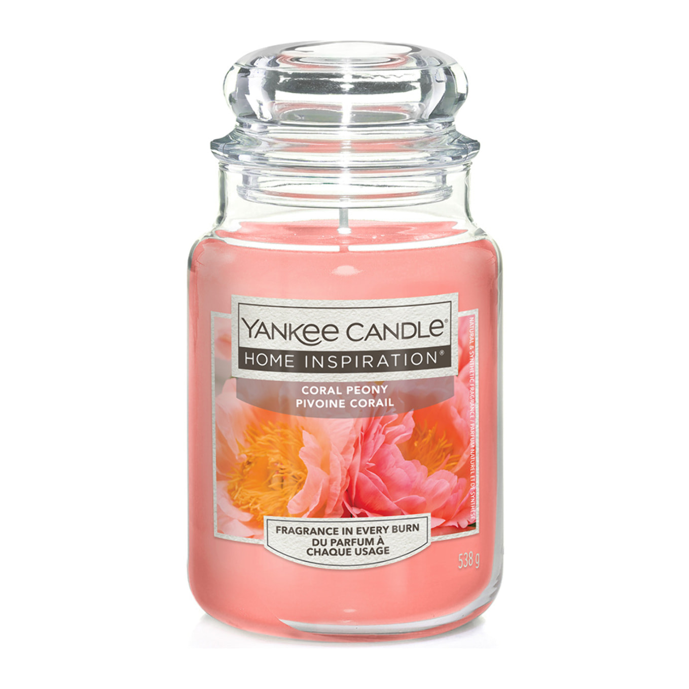 CANDELA IN GIARA GRANDE CORAL PEONY