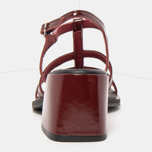 Sandalias con tacón 2011 NAPPA SHINNY BURDEOS / VERONA color Burdeos