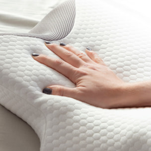 Almohada Viscoelástica Cervical con Contorno Ergonómico Conforti InnovaGoods - Blanco