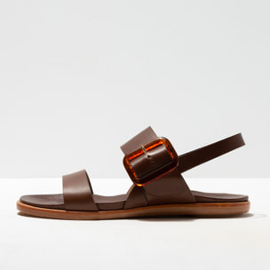 Sandalias S3006 RESTORED SKIN BROWN / AURORA color Brown