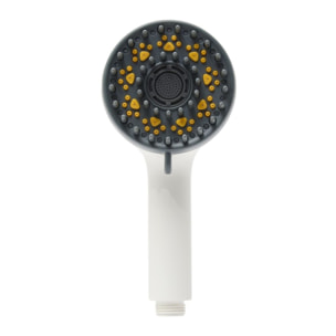 Douchette à main pour chien 4 fonctions, plastique, blanc (SATBSRS24)