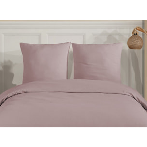 Parure de lit Flanelle de coton rose