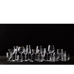 Set de 4 verres Palermo Gold 35 cl