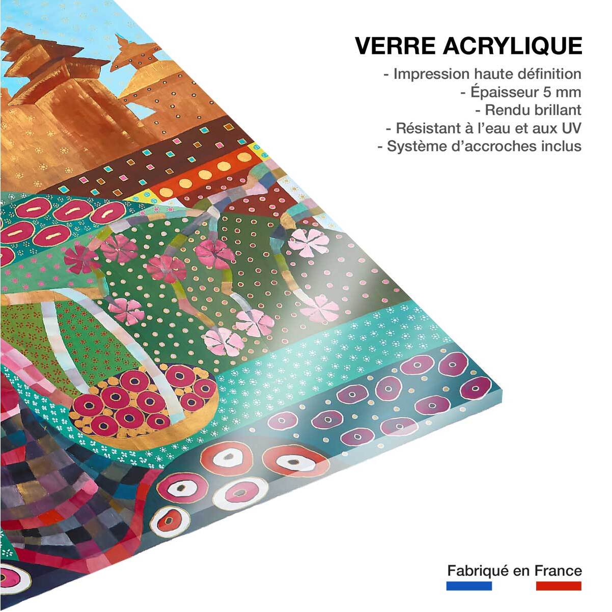 Tableau voyage au népal Tableau plexiglas