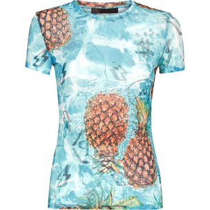PHILIPP PLEIN Camiseta Cuello Redondo PINEAPPLE SKIES