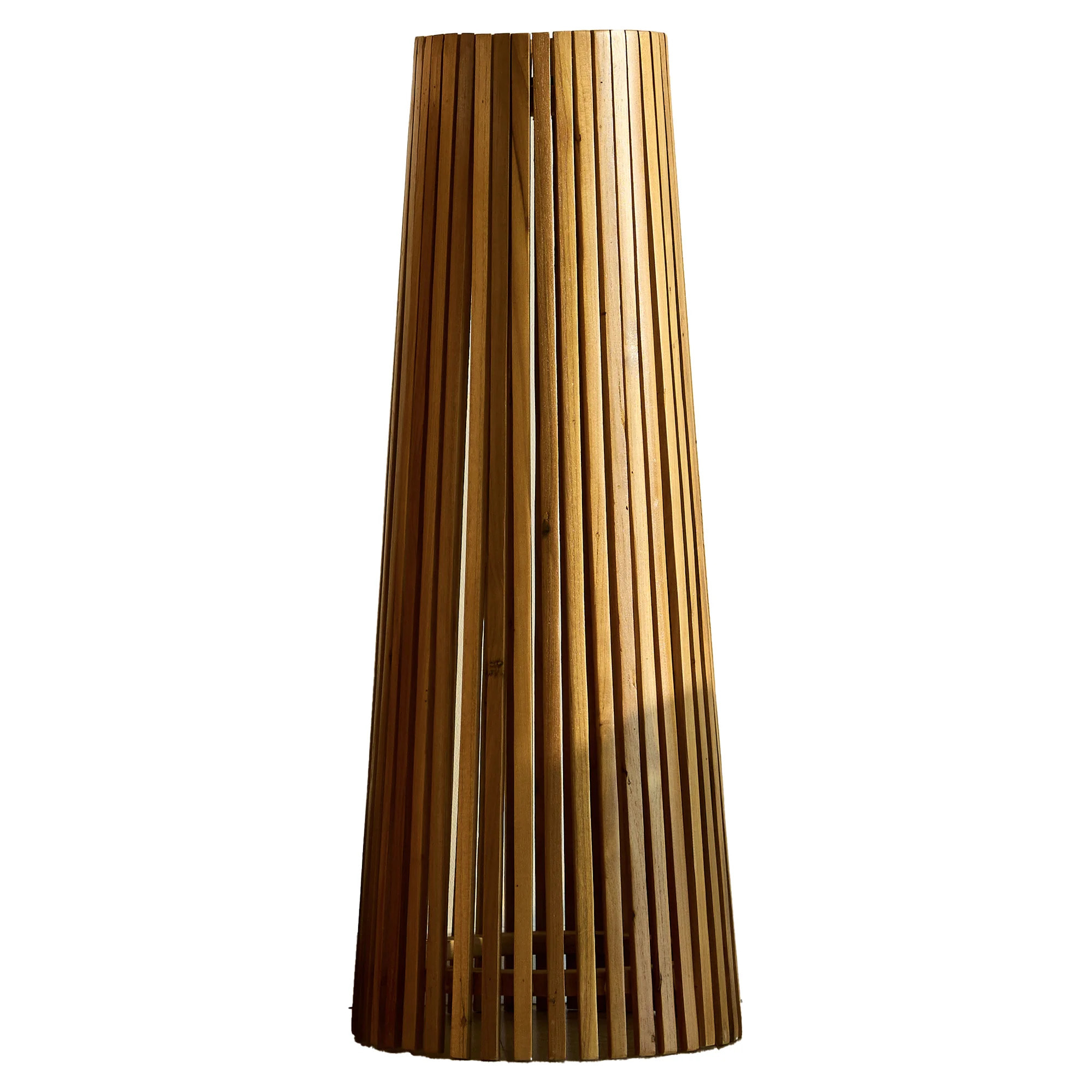 Lampadaire solaire bois TECKA H90CM