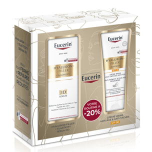 Hyaluron-Filler + Elasticity - Coffret Sérum 3D 30ml + Crème Mains Anti-Age SPF30 75ml