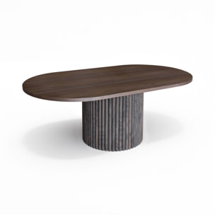 Table basse en bois foncé 110cm SIERRA
