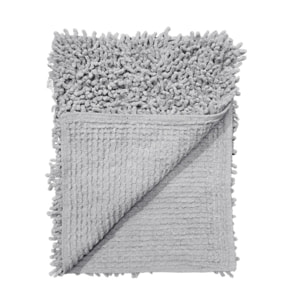 Tapis de salle de bain rectangulaire 40 x 60 cm en coton chenille - SHAGGY