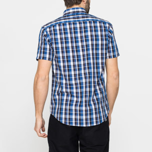 CAMICIA A MANICA CORTA IN COTONE CON FANTASIA