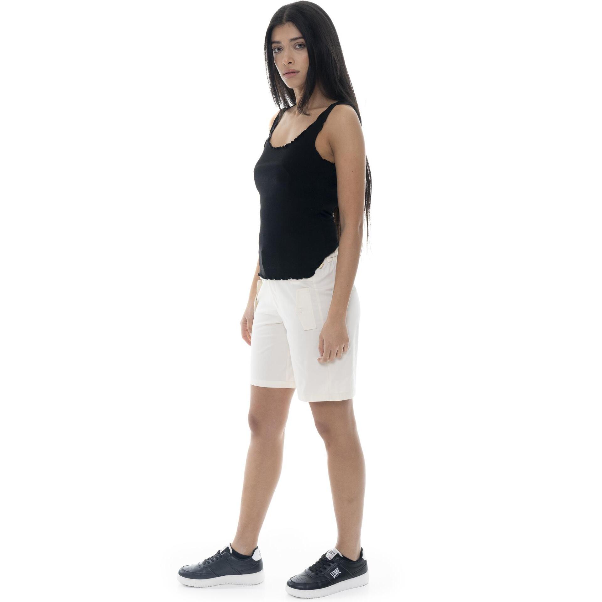 Camiseta de tirantes mujer Leone Chic Gold canalé elástico