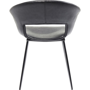 Chaise Reunion noire Kare Design