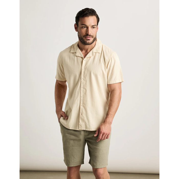 Camisa Manga Corta Vainilla - Nikima