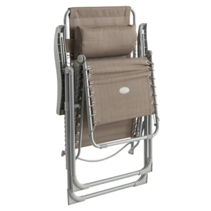 Fauteuil relax de jardin Silos Taupe