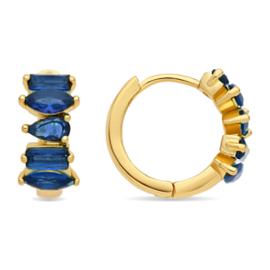 Pendientes Haipol acabado oro amarillo 18k