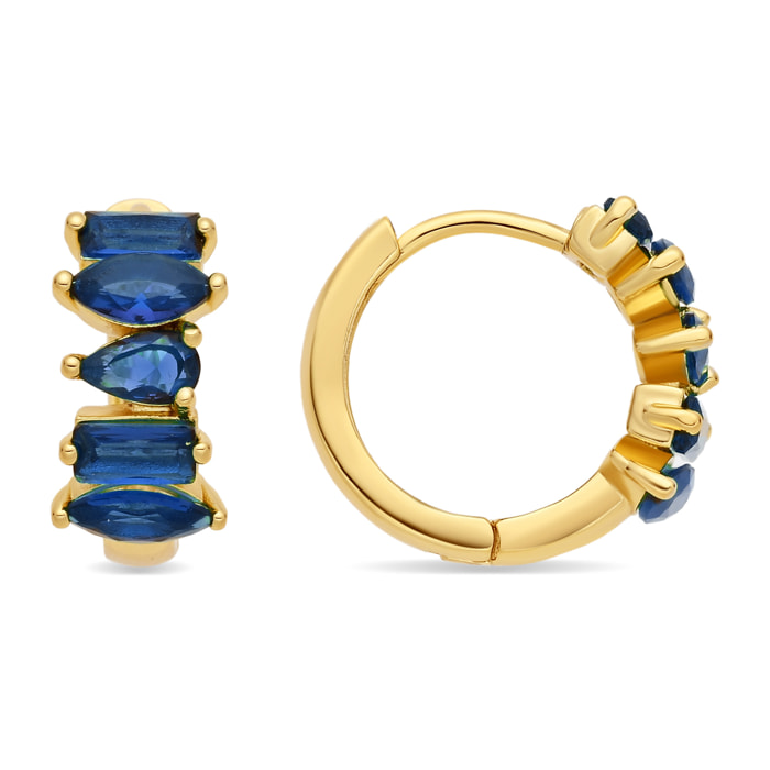 Pendientes Haipol acabado oro amarillo 18k