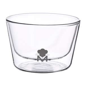 Bol mediano mixology de 400ml de doble pared en borosilicato masterpro