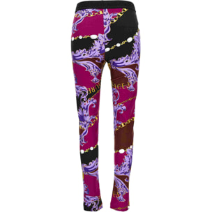 Versace Jeans Couture Leggings stampati con logo Versace Jeans Couture
