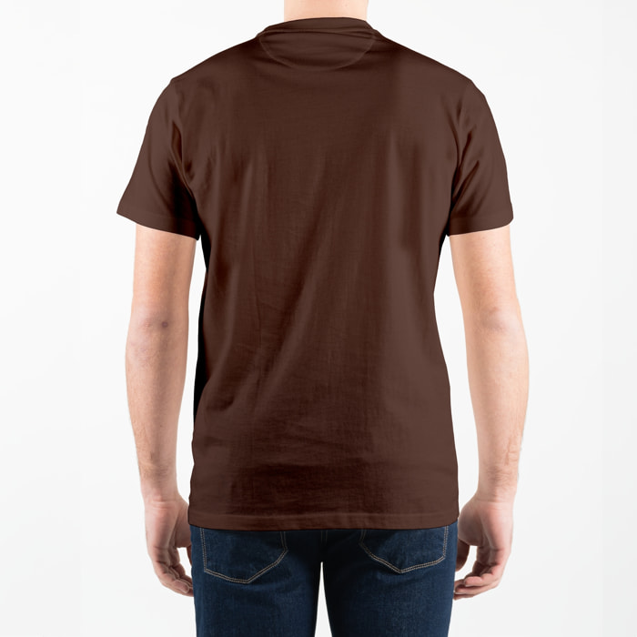 T-shirt basic maniche corte con logo ricamato