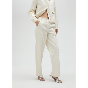Pantaloni dettagli strass