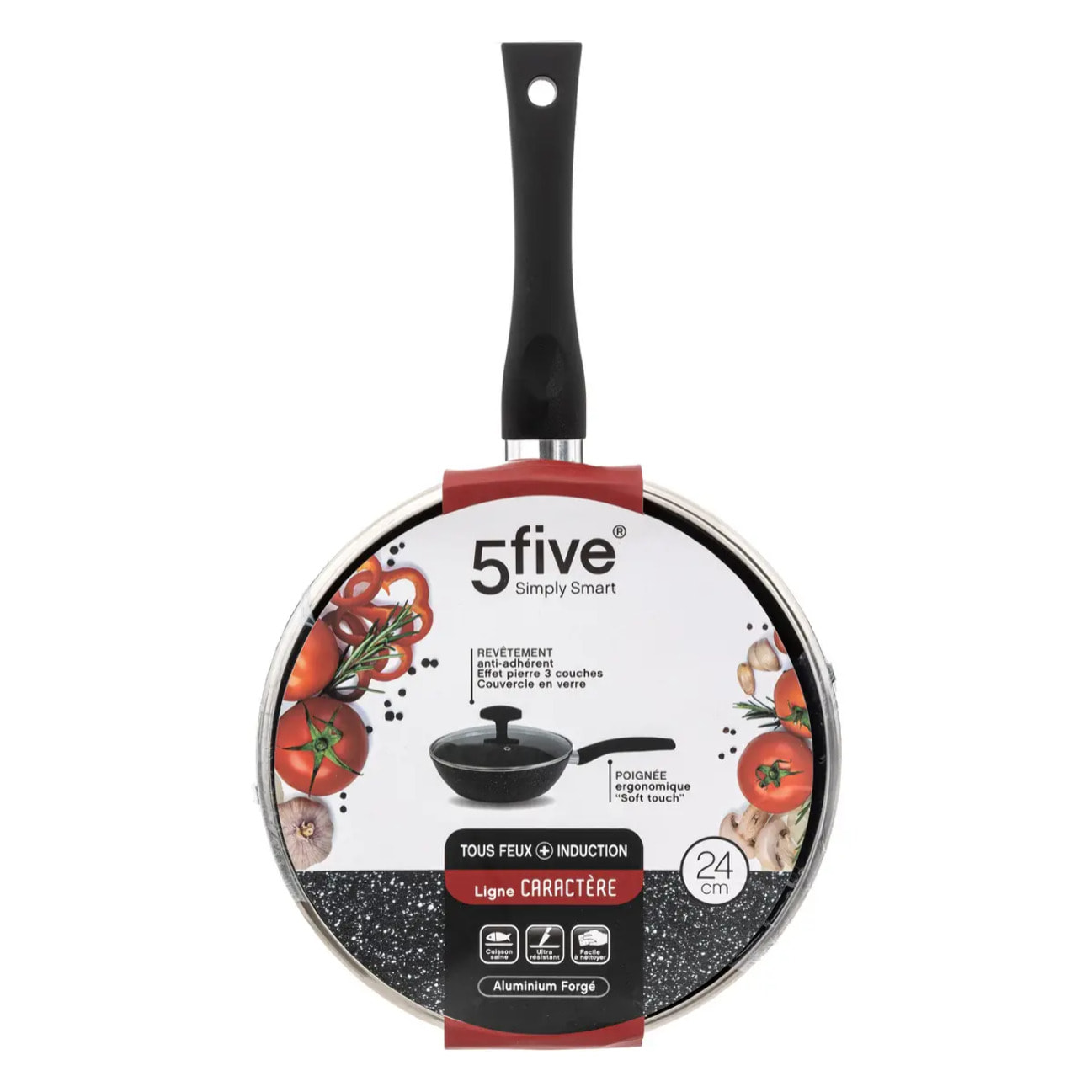 Sauteuse aluminium forgé "Caractère" 24cm