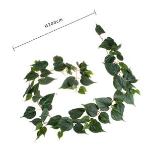 Ghirlanda Potus 200 Cm - Pezzi 2 - 24X200X6cm - Colore: Verde - Bianchi Dino - Piante Artificiali