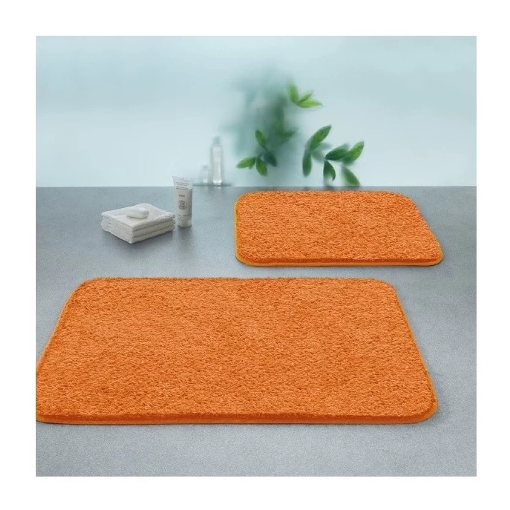 Tapis de bain Coton CAROLINA 55x65cm Orange Spirella