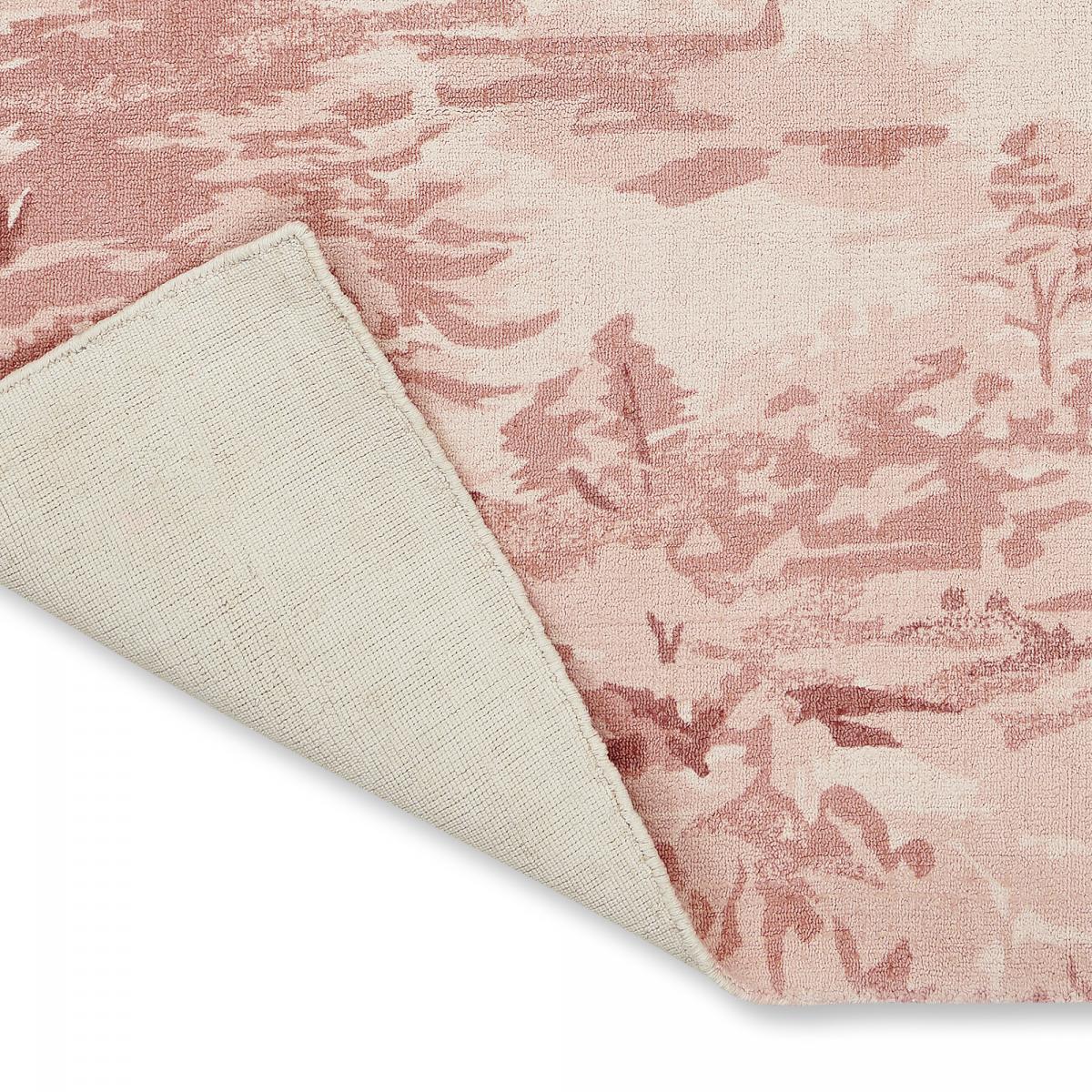 Tapis salon et chambre fait à la main en coton motif floral MADE