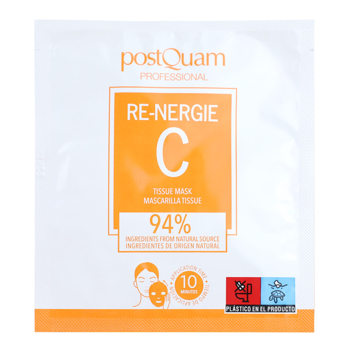 MASCHERA IN TESSUTO CON VITAMINA C 20ML.