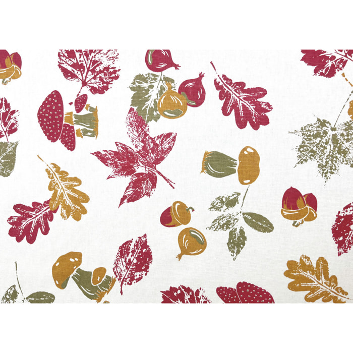 Tovaglia Cucina In 100% Cotone Made In Italy Disegno Bosco 140x140