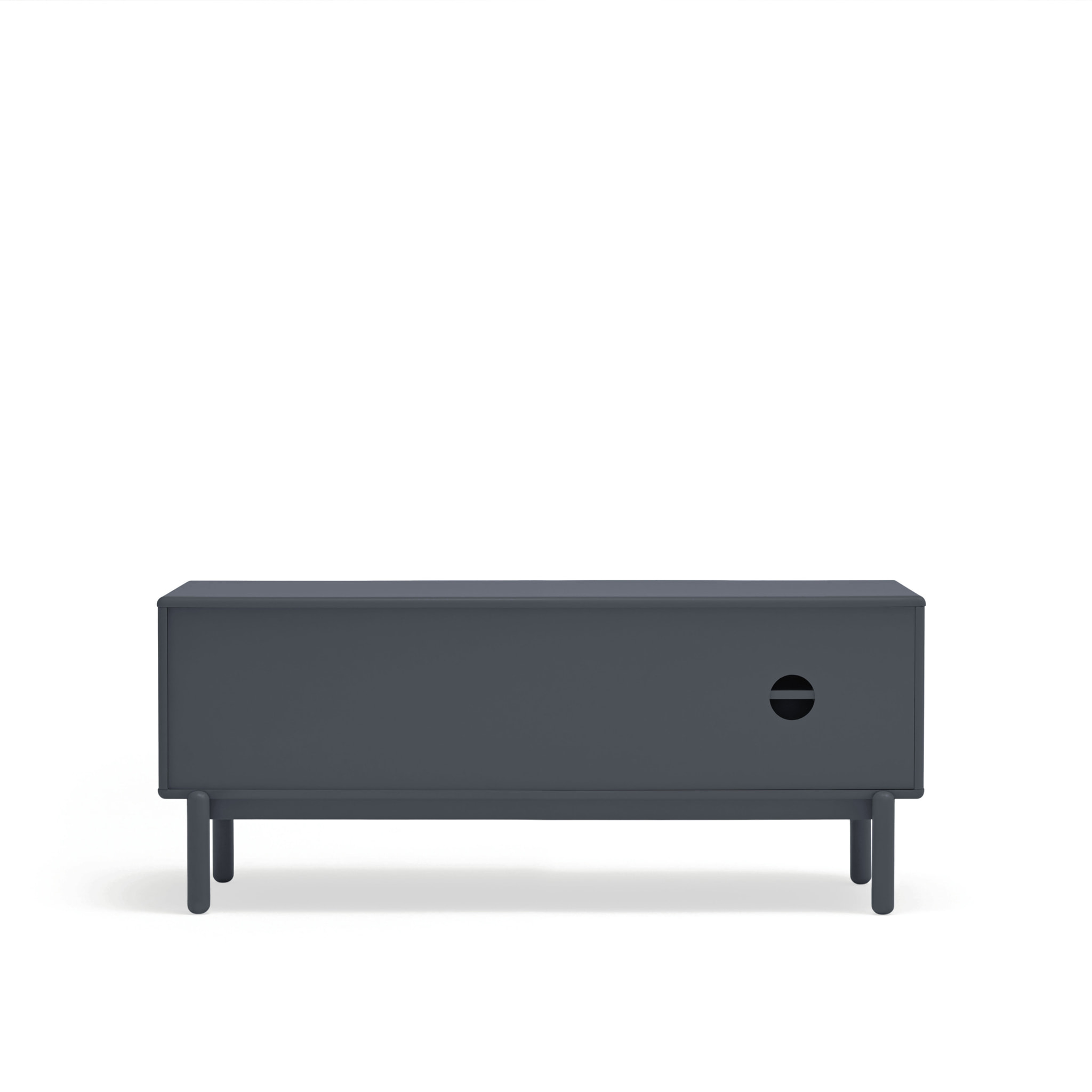 Mueble de televisión Arista con 2 cajones y 1 puerta abatible verde