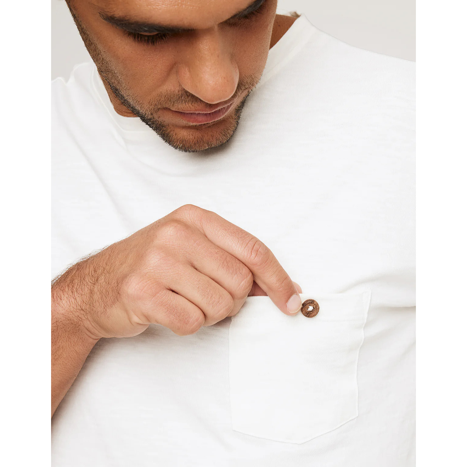 Camiseta Manga Corta Blanco - Button