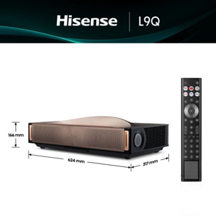 Vidéoprojecteur home cinéma HISENSE L9Q 2025 - 4K Ultra HD Triple Laser - 5000 lumens - Ultra Courte Focale