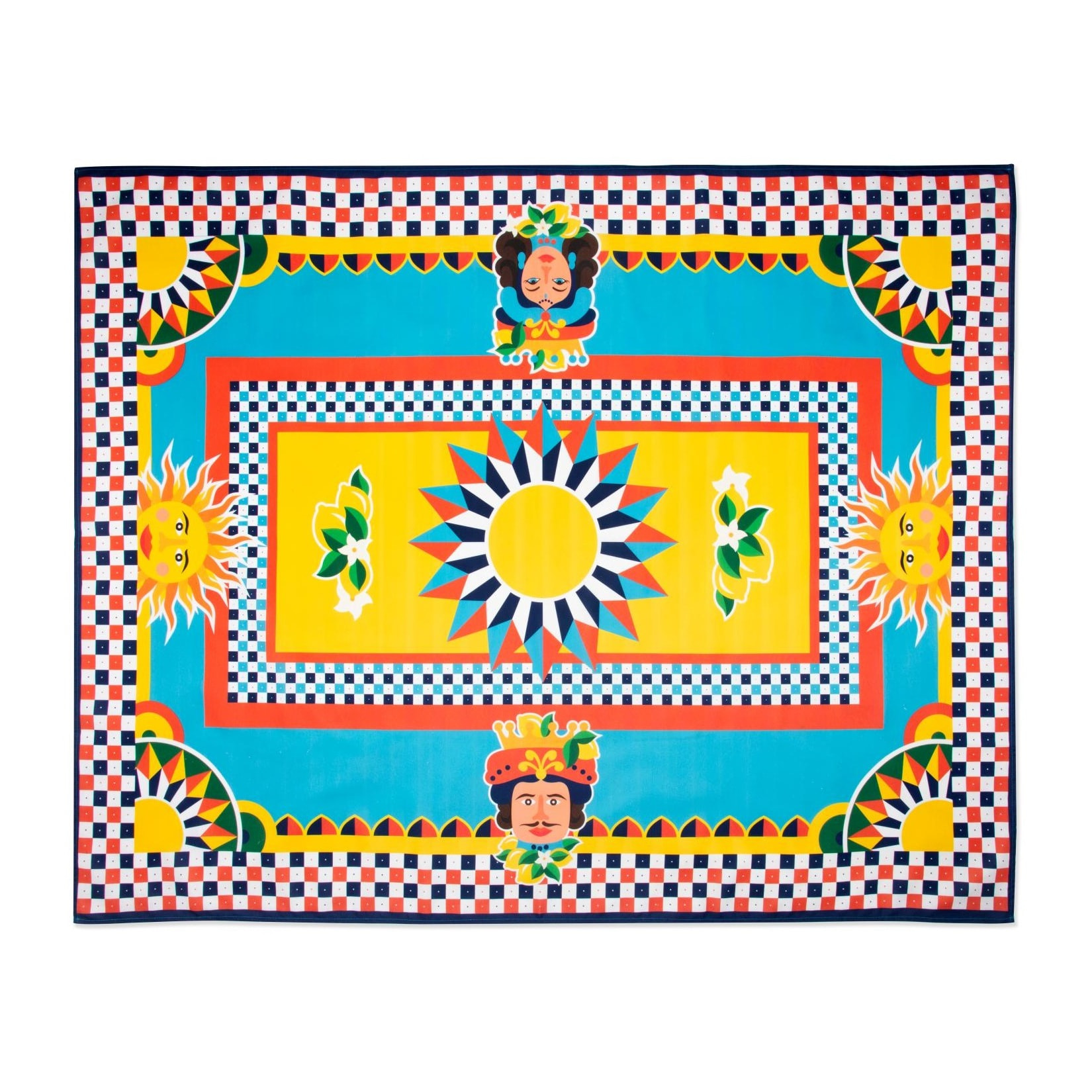 Nappe 140x180 cm Excelsa – Sicilian Rhapsody, Coton et Polyester Multicolore