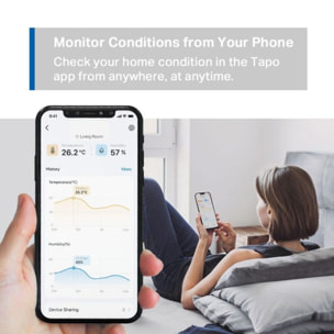 Détecteur de fumée TP-LINK Tapo T315 Température/Humidité