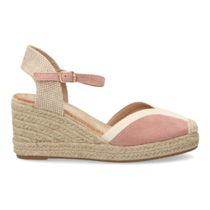 Alpargatas de cuña clásicas cómodas para mujer