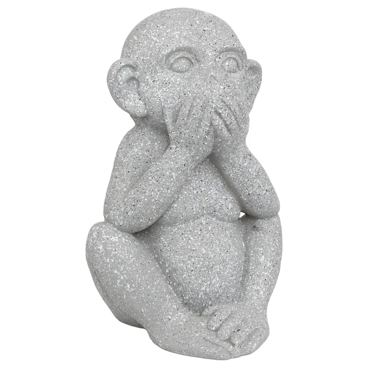 Singe déco extérieur Sohel H.42cm résine gris