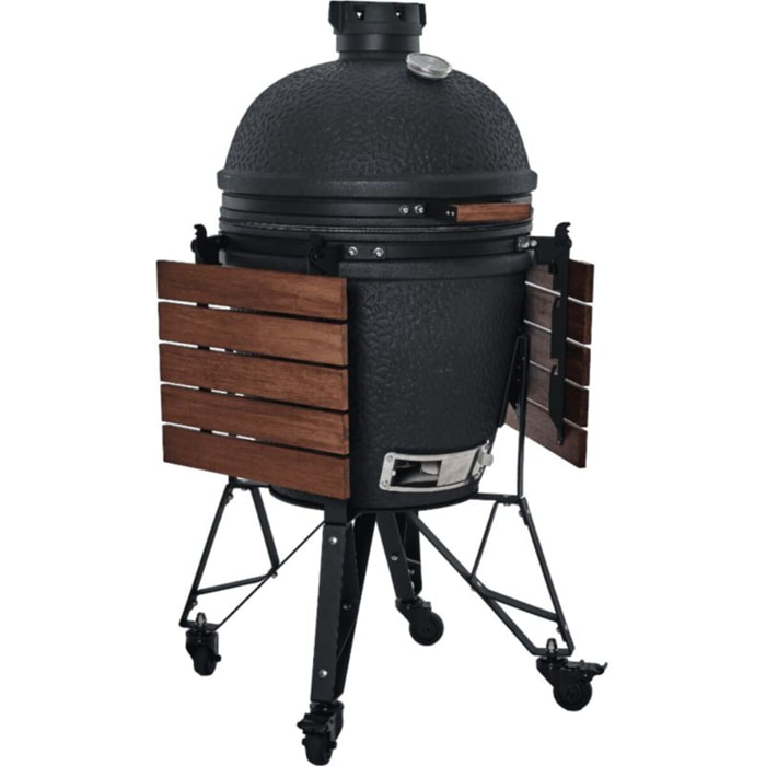 Barbecue charbon BASTARD BU201 Urban Large Complete noir sur chariot 57 cm